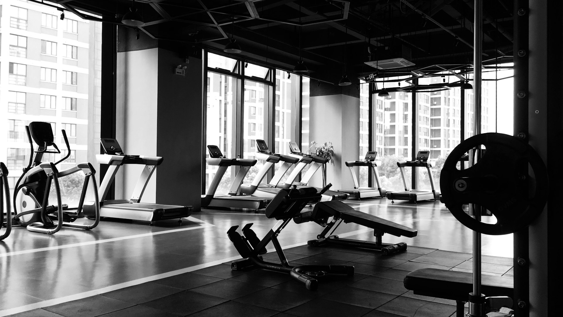 Modern fitness facility with advanced equipment